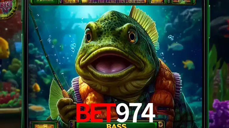 Personagem de peixe pescador do popular jogo de slot com tema de pescaria, uma das emocionantes opções de caça-níqueis para jogar e ganhar no cassino BET974.